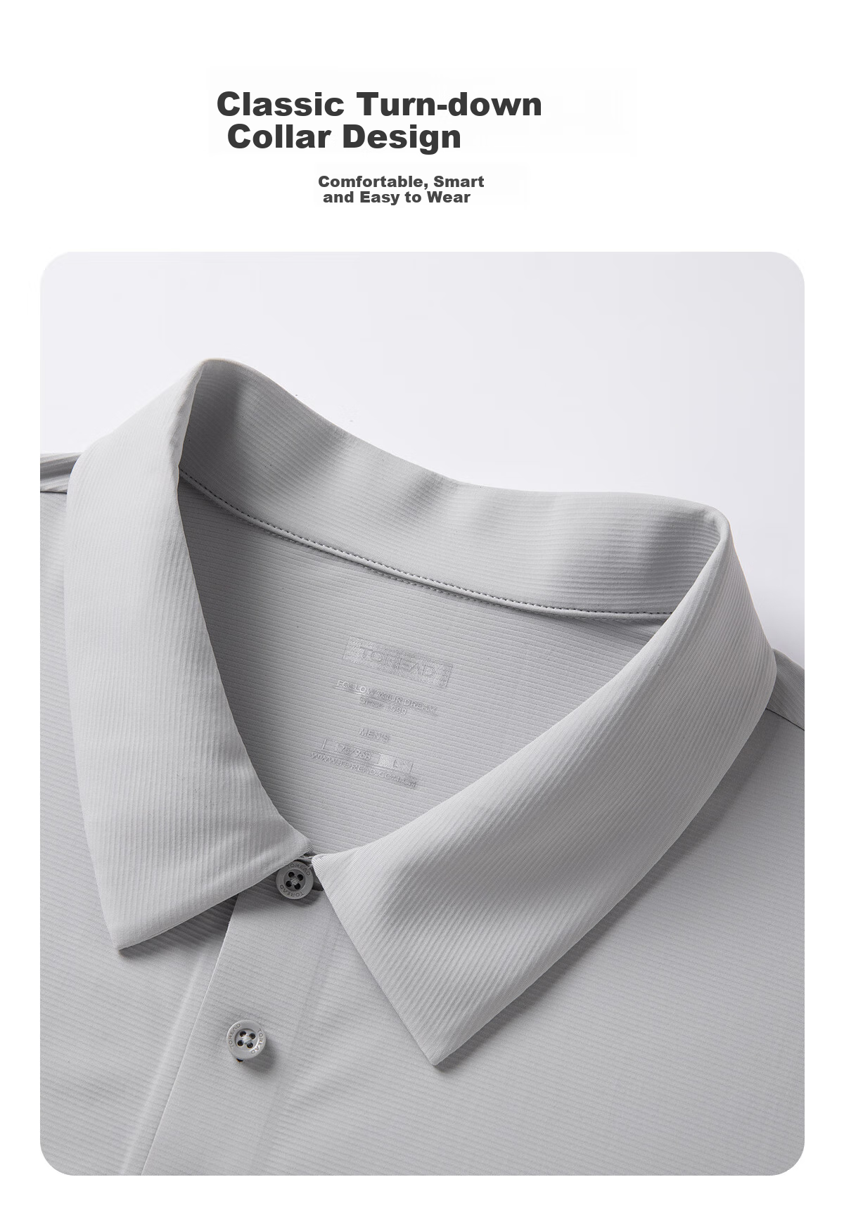 TOREAD Short-Sleeve T-Shirt, Spring And Summer Men's Sports Top, Collared Polo Business Quick-Dry Shirt, TAJJCN81827 6