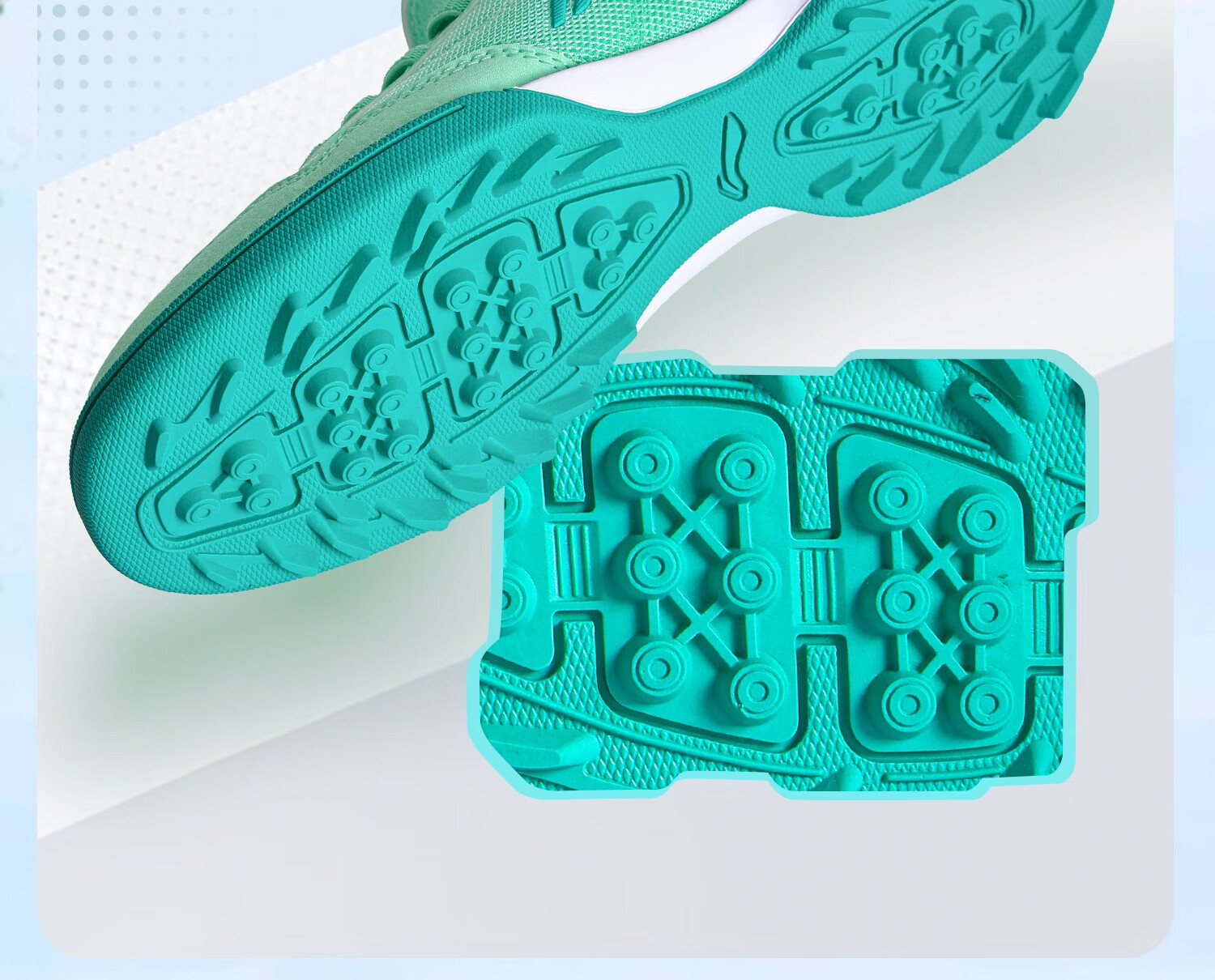 Li-Ning Children's Soccer Shoes with TF Turf Studs, for Primary School Students Aged 6-12, Professional Training Mesh Breathable Velcro Non-Slip Football Boots Size 32 9