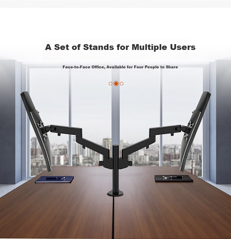 ECOLA Monitor Stand, Computer Stand, Height-Increasing Stand for Computers, Mechanical Arm Computer Desk Stand, Spiral Lifting Mechanical Spring Display Screen Stand FT62BK 8