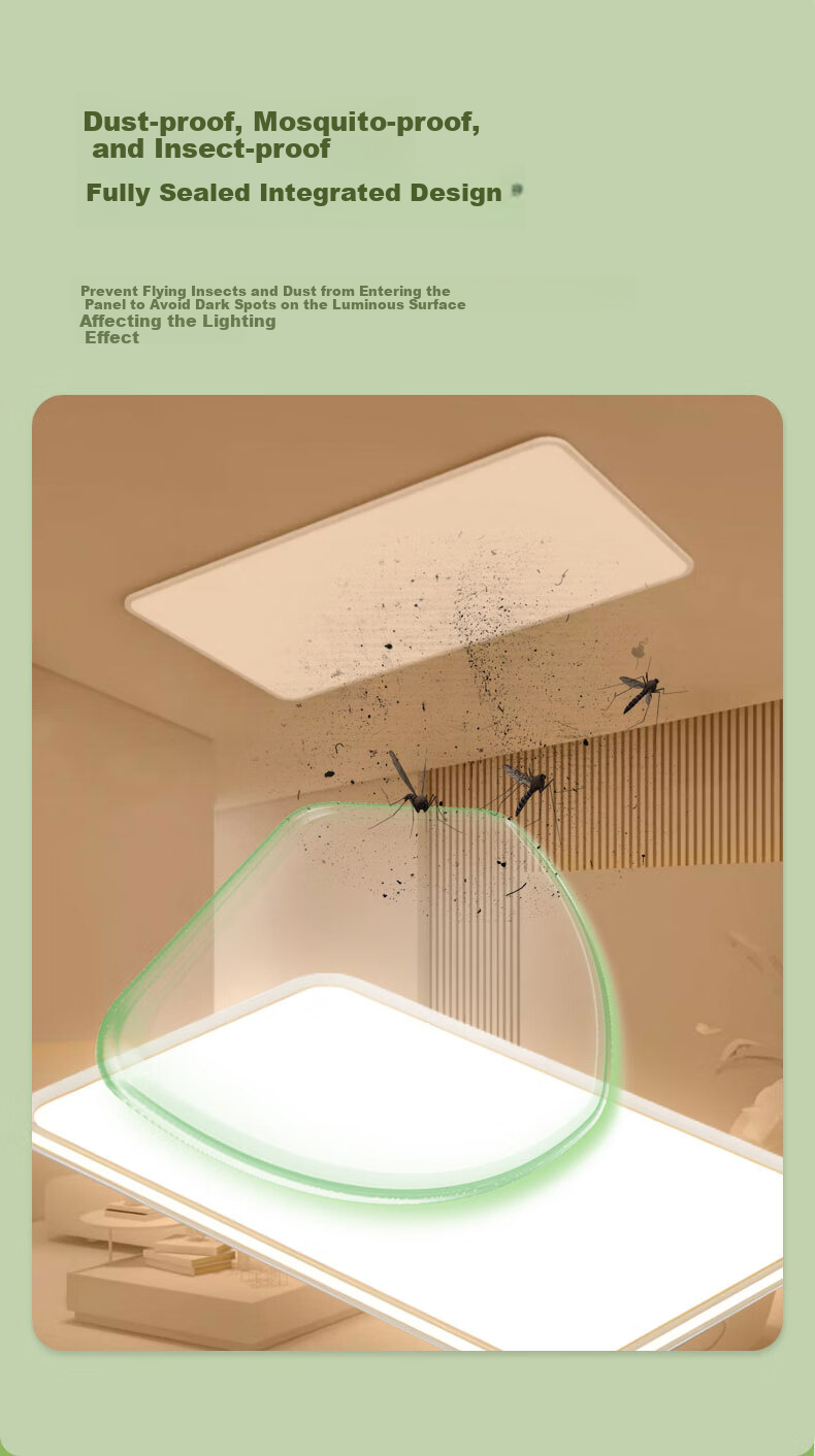 HD Full Spectrum Ceiling Light, Living Room Light, Main Light, Eye-Protecting LED Zhongshan Lighting Fixture, 26 Styles, Voice Control, High Brightness, Installation Included 8