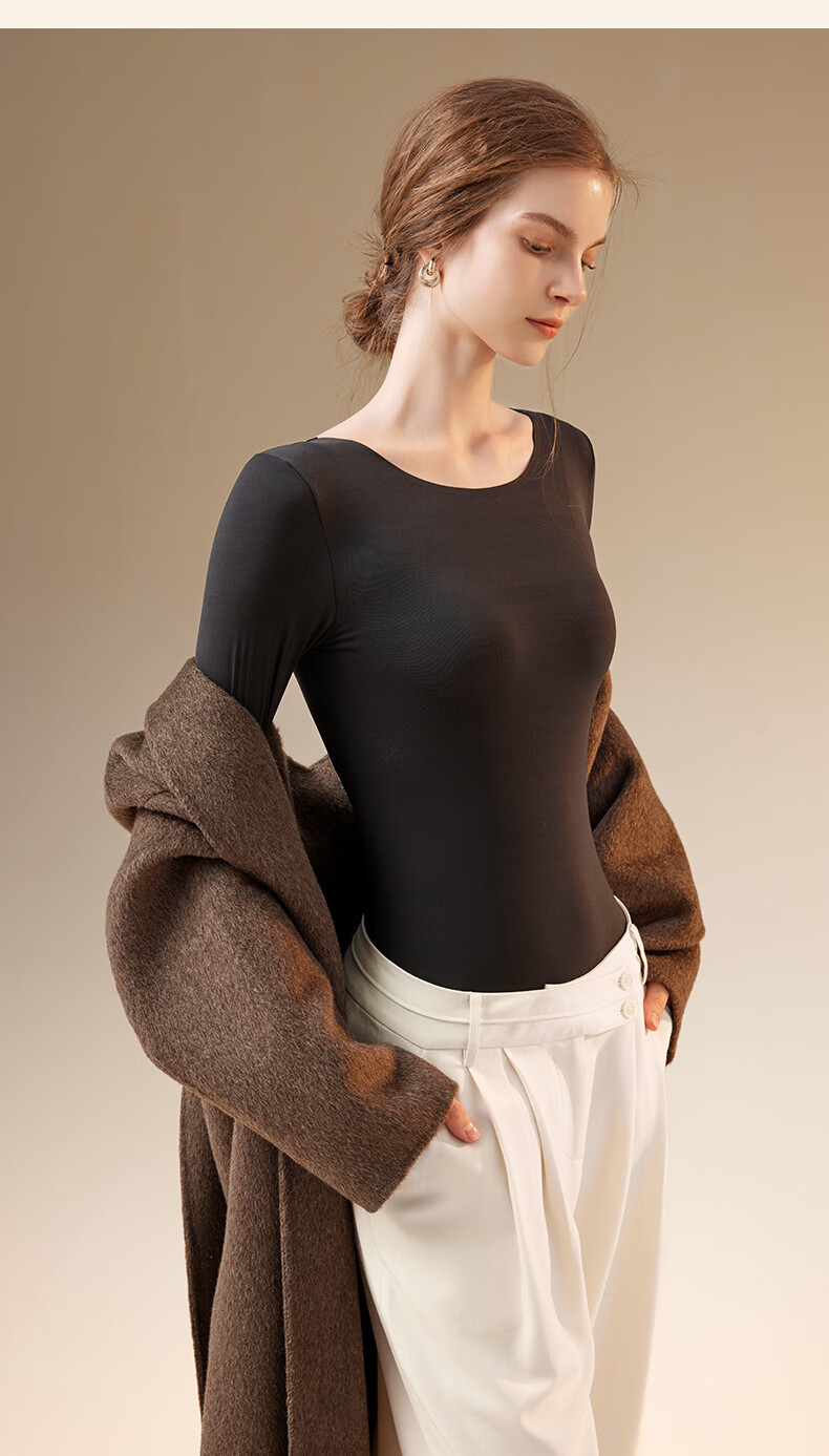 MiiOW Women's Thermal Underwear Hyaluronic Acid Base Ultra-Thin Constant Temperature Heating Seamless Invisible Autumn Top and Bottom 2025 New Arrival 3
