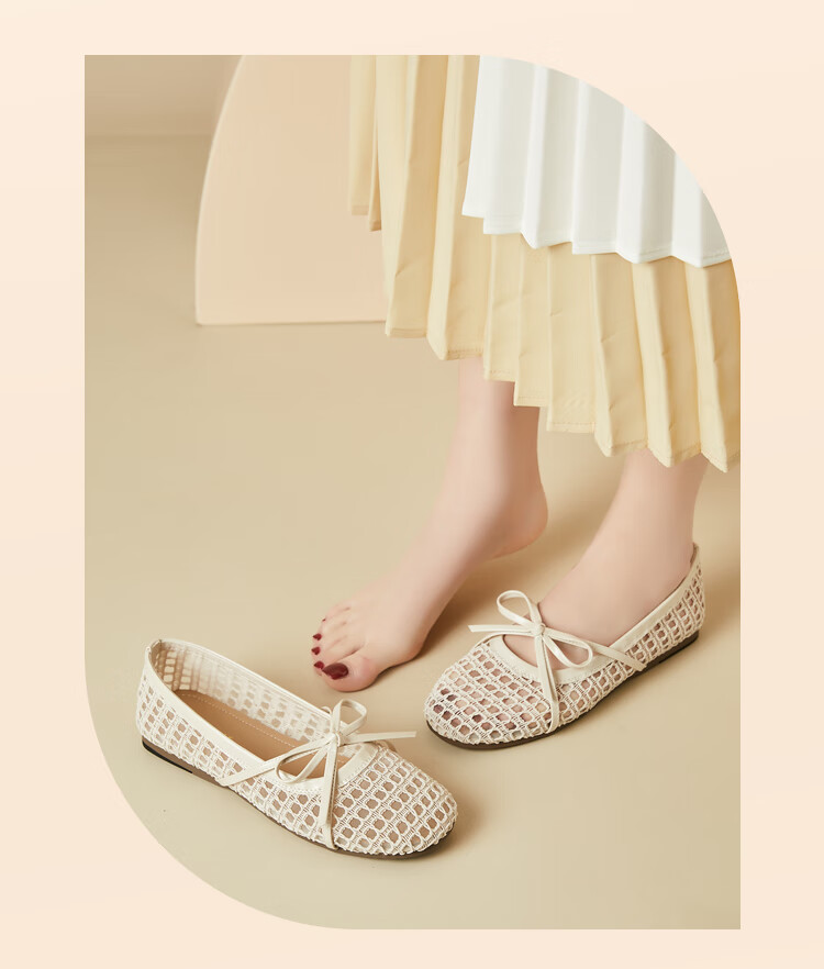 DAPHNE Mary Jane Women's Mesh Woven Soft Sole Flat Comfortable Breathable Sandals Silver Size 36 8