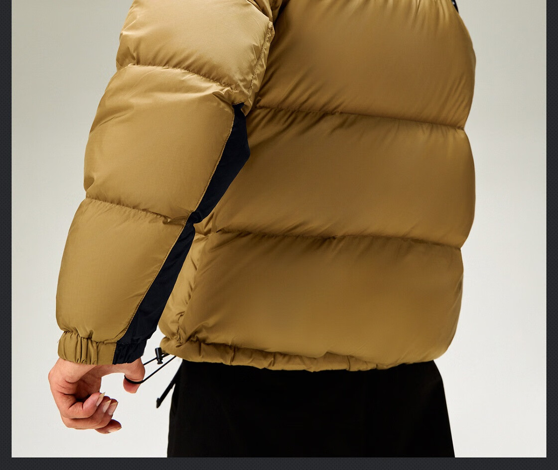 CAMEL Huoyanshan 2.0 down Jacket for Men, Winter New Style, Thickened Warm Puffer Coat, Short Outerwear M13CR07066E 4