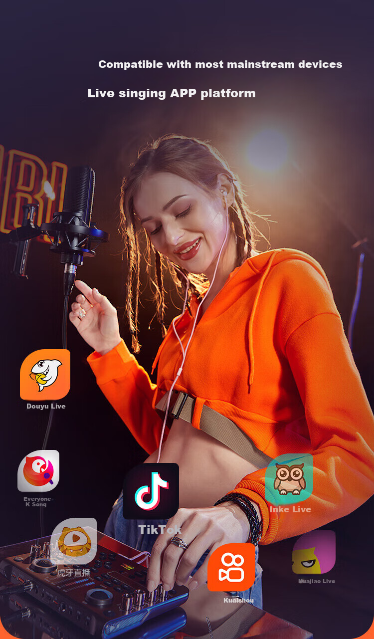JBL KMP600 Live Streaming Sound Card Equipment Set for Mobile Phones And Computers, Professional Karaoke for Internet Celebrities, Suitable for Kuaishou And Douyin Live Streaming, Singing, Chatting, And Promoting Products 14
