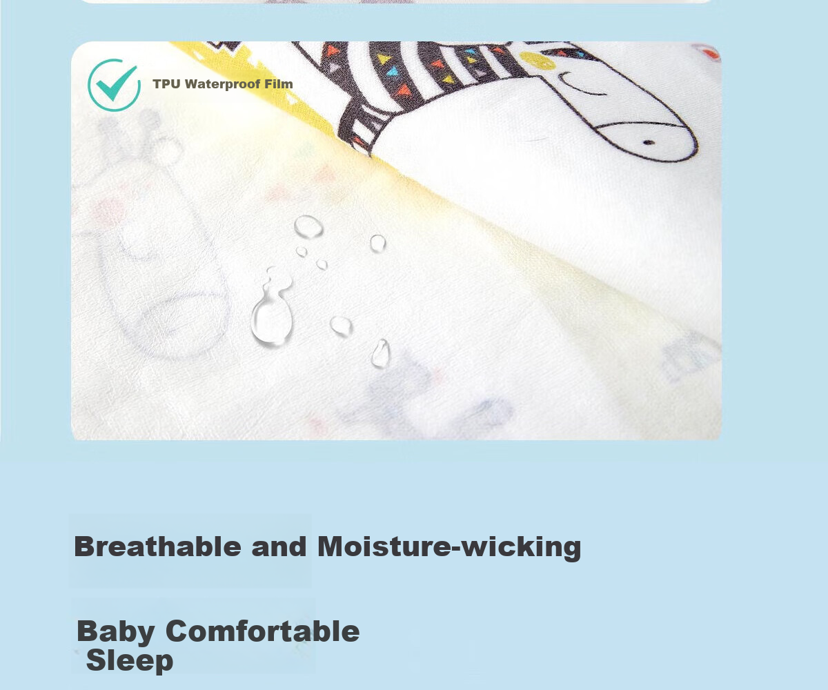 Ankexin Washable Diaper Pad, Pure Cotton Baby Bed Mat, Newborn Postpartum Pad, 80*100cm 10