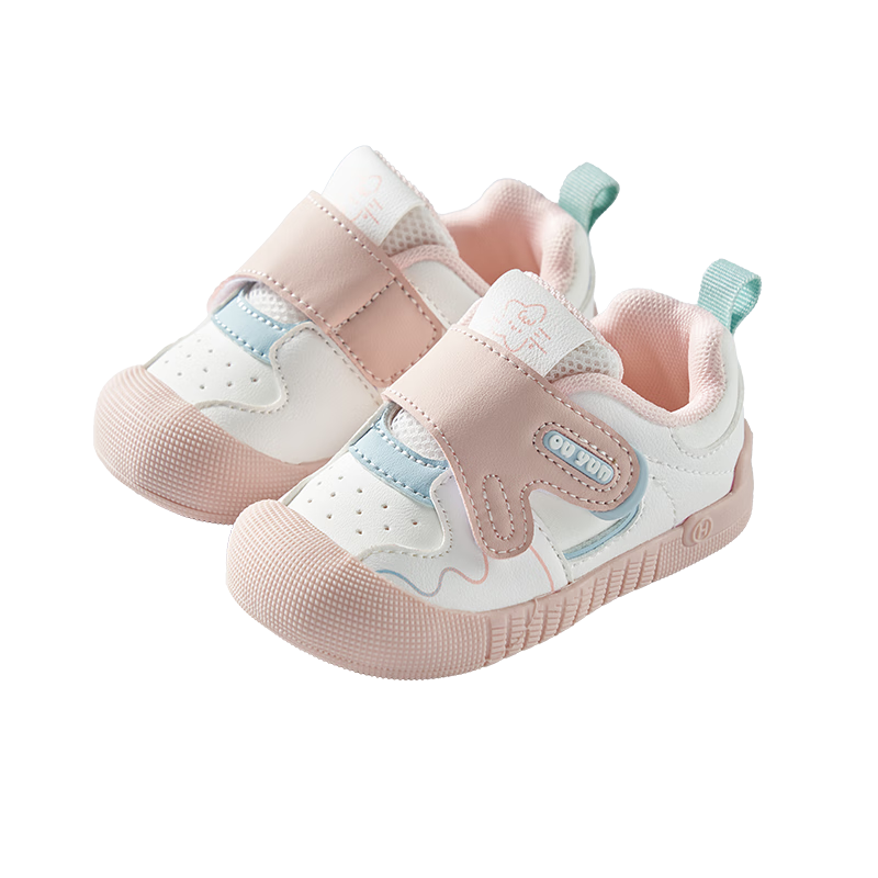 OUYUN Baby Toddler Walking Shoes Boys Girls Non-Slip Functional Shoes Spring Autumn Winter Pink Size 20