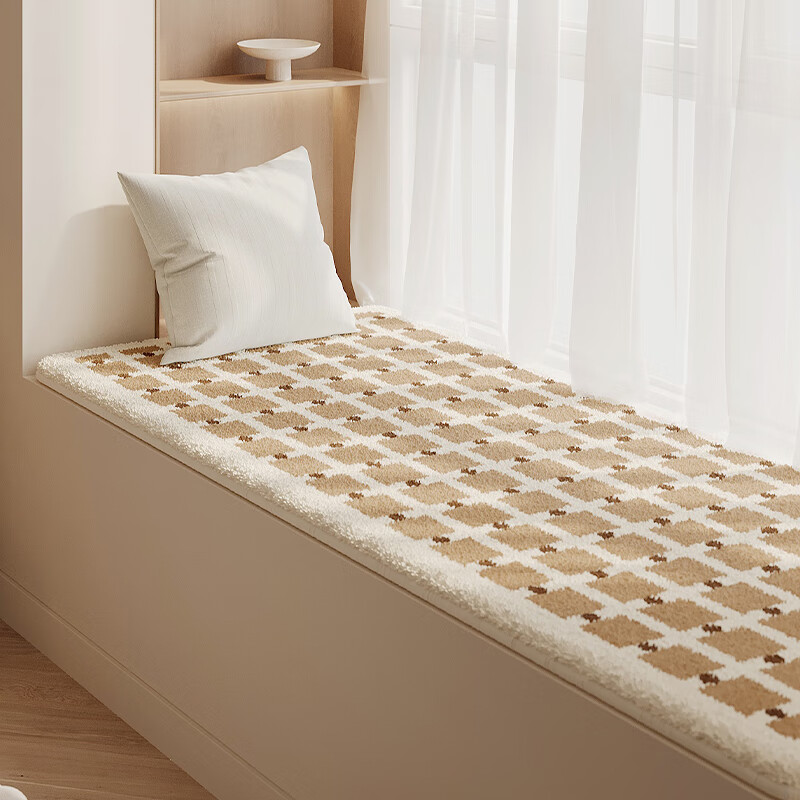 Shengwaluding High-End Window Seat Cushion for Master Bedroom Bay Window, All-Season Tatami Mat for Balcony, Thickened Upgraded Versio
