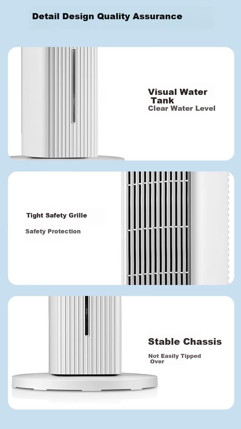 KONKA Air Cooler for Home Use, Cooling Fan, Floor-Standing Cold Air Machine, Single Cooling with Humidification, Electric Fan, Standing Water-Cooled Tower Fan, High-Power Bladeless Tower Fan, Portable Mini Air Conditioner KTAS-1004 10