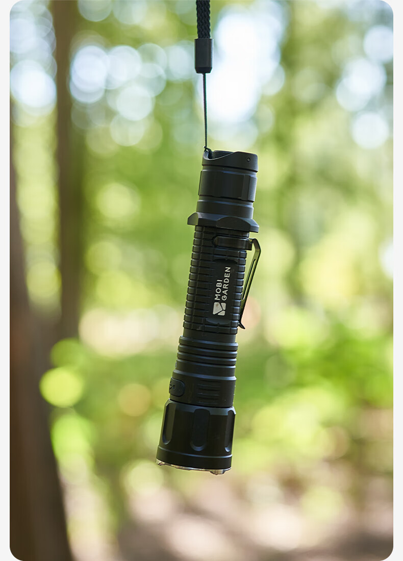 MOBIGARDEN Zero Shadow Flashlight, Outdoor Camping Self-Driving Large Capacity High-Brightness Strobe Flashlight, NX23673007, Obsidian Black 2