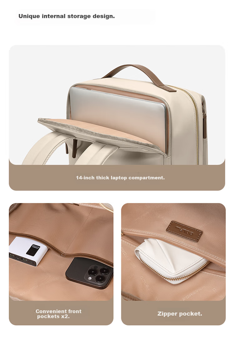 GOLF Laptop Backpack, 15-Inch, for Huawei And Apple Laptops, Business Commute Bag for Women, Travel Bag, School Bag 8