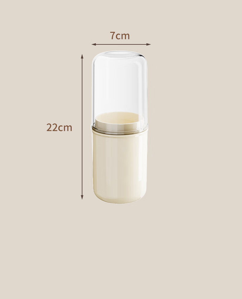 Zhongbaotang Portable Travel Toiletry Cup, Toothbrush Holder, Mouthwash Cup, Toothbrush Storage Box, Essential for Travel, Leak-Proof Design, Must-Have for Business Trips, Student Dormitory, Family Outings 3
