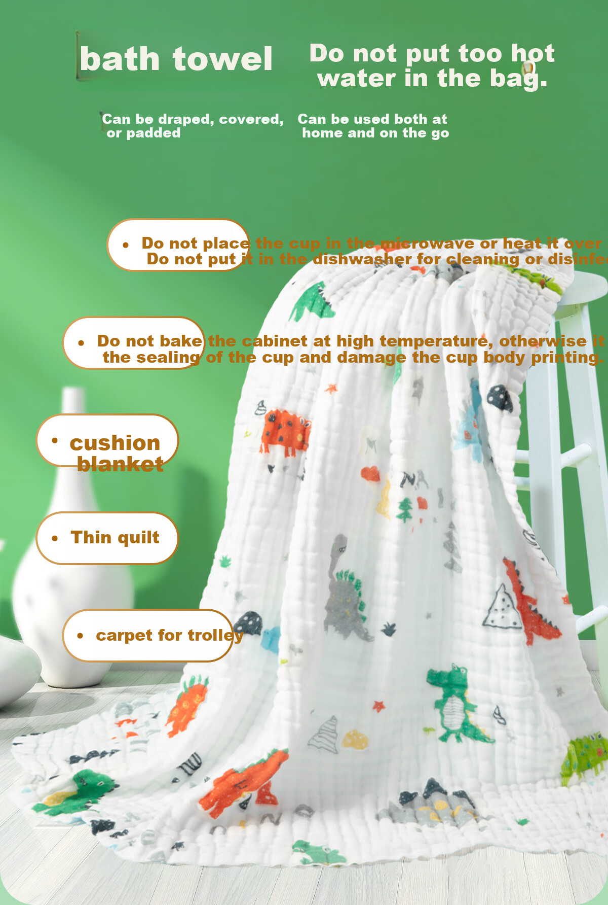 Ankexin Disposable Bath Towels, Pack of 10, Thickened 70*100cm, Pearl Pattern, for Swimming, Travel, Hotel Use, Portable Towel 3