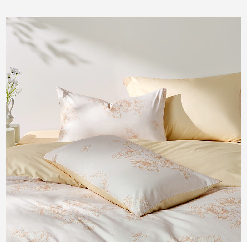 LOVO Lulaiafang Pure Cotton Four-Piece Bedding Set, Cotton Twill Bed Sheet And Duvet Cover, Double Bed Linen, 220*240cm 4