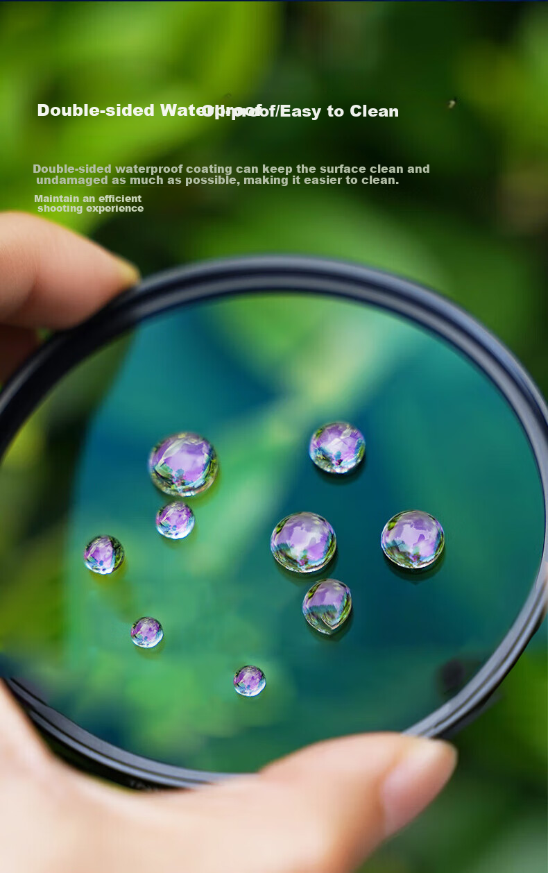 Qigongjiang Ultra-Low Reflection UV Filter, 49mm Filter, ULR MRC UV Double-Sided Multi-Layer Coated Anti-Glare Anti-Flare Protective Filter for DSLR And Mirrorless Camera, Film Lens Protection Filter 8