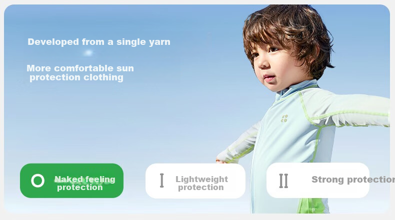 Kocotree Children's Sun Protection Clothing, Original Yarn Ice Silk Jacket, Boys And Girls UV Protection Ice Skin Coat 8