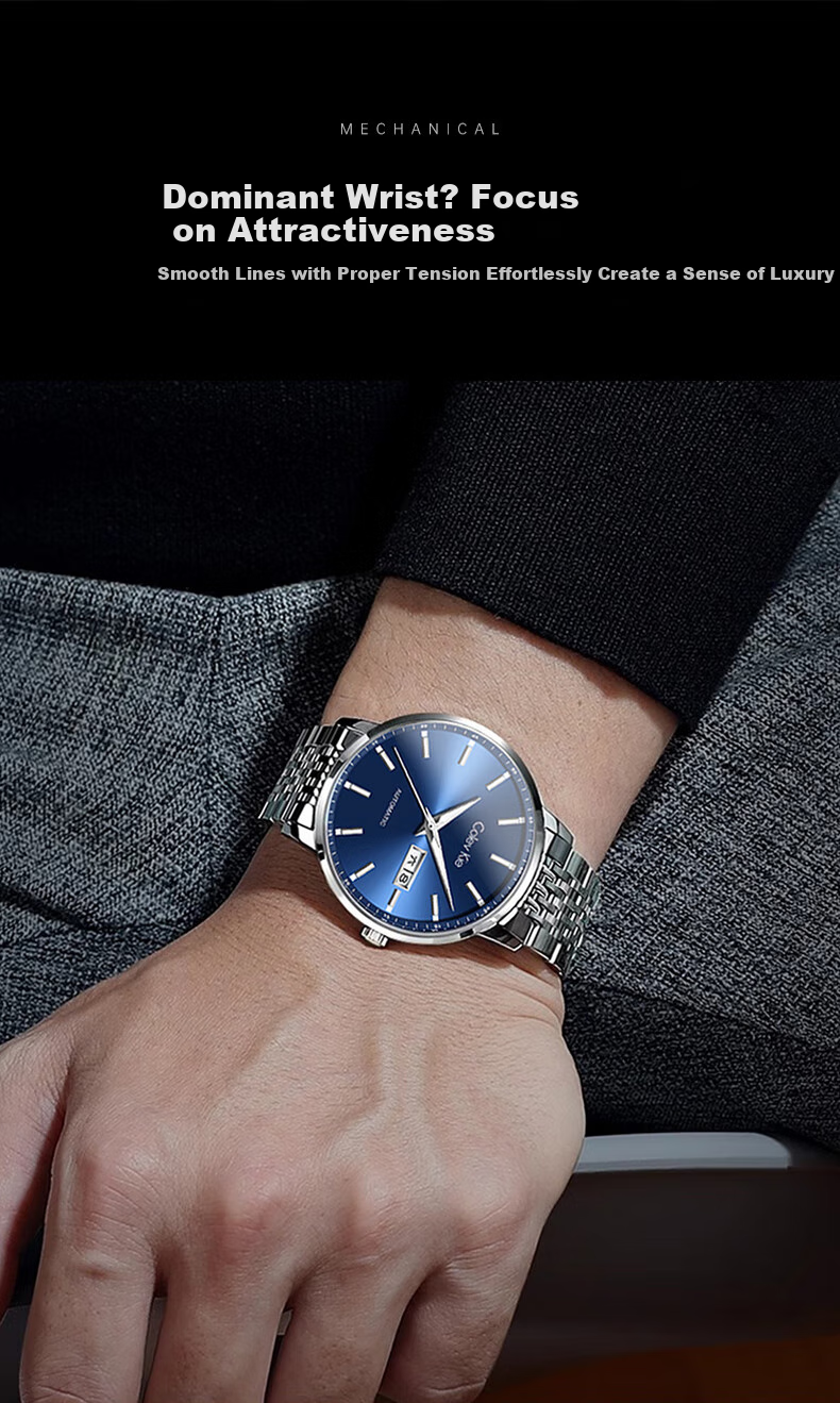 Colevkie Men's Watch, New 2026 Model, Brand Fully Automatic Mechanical Watch for Men, Waterproof, Top Ten Birthday Gift 12