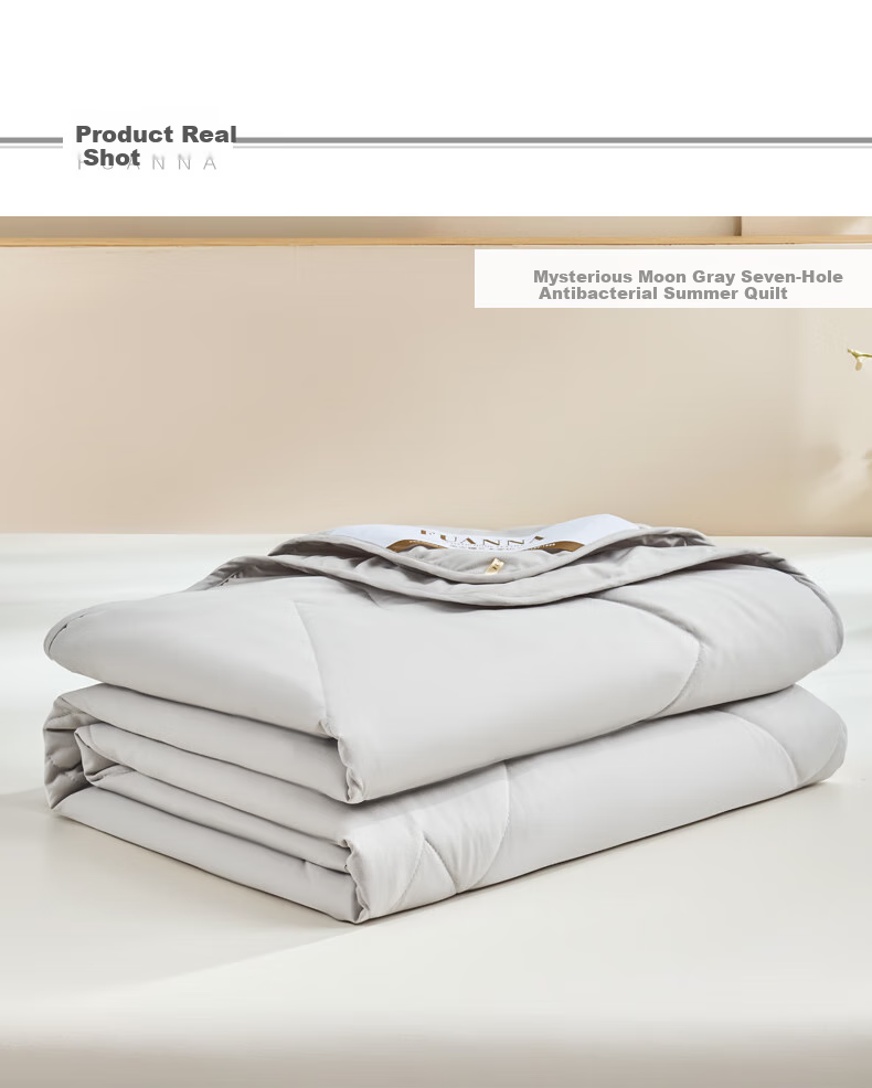 FUANNA × JINGDONG Custom Summer Cooling Quilt, Single-Person Washable Air Conditioning Blanket, Antibacterial Thin Quilt, Approximately 2.6 Jin (1.3 Kg), 203×229cm 11
