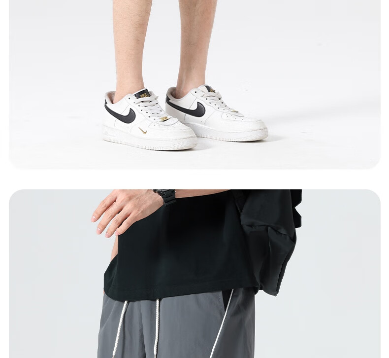 LangSha Men's Sports Shorts Summer Breathable Lightweight Loose Casual Outdoor Quick-Dry Running Fitness Ice Silk Five-Point Pants 27
