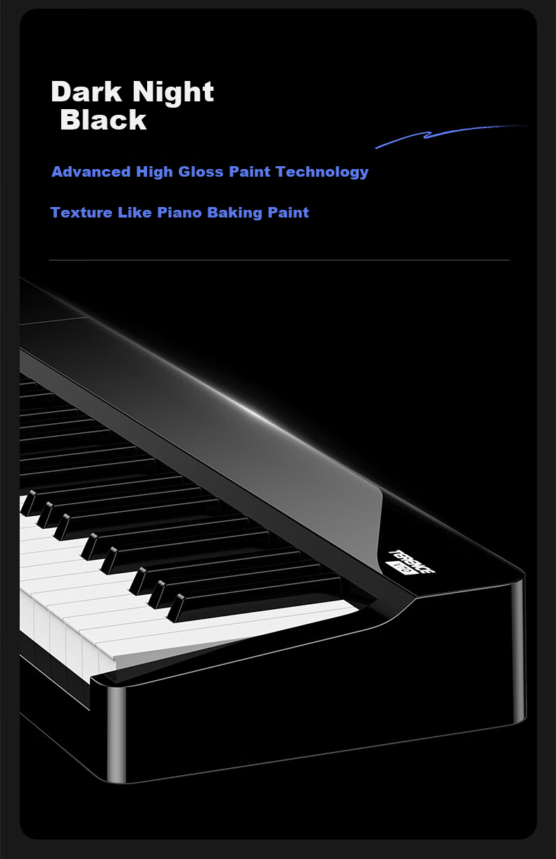 Terence Digital Piano, 88-Key Weighted Hammer Action, Foldable Electronic Piano V70, Portable Digital Piano for Adults And Childre 14