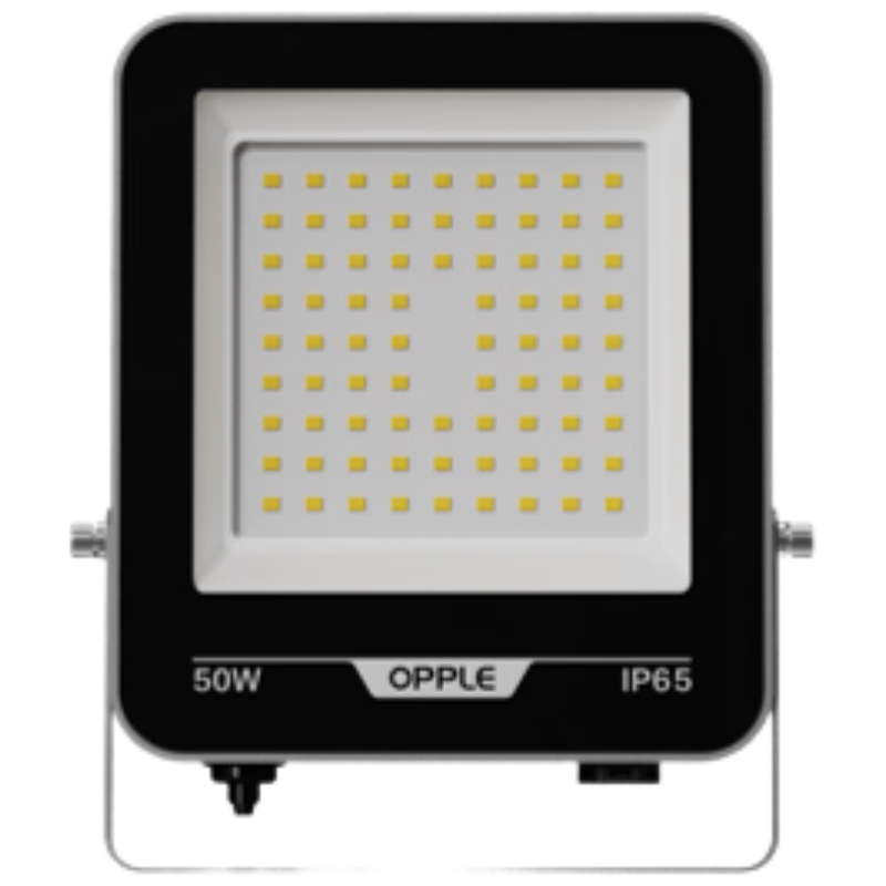 OPPLE LED Outdoor Floodlight Spotlight Factory Stadium Outdoor Lighting Waterproof Floodlight Searchlight Advertising Light 50W White Light IP65 Pinyao