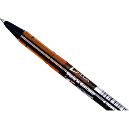 Ручка гелевая Schneider 823, 0.5 мм, черные чернила, прозрачно-коричнево-желтый корпус