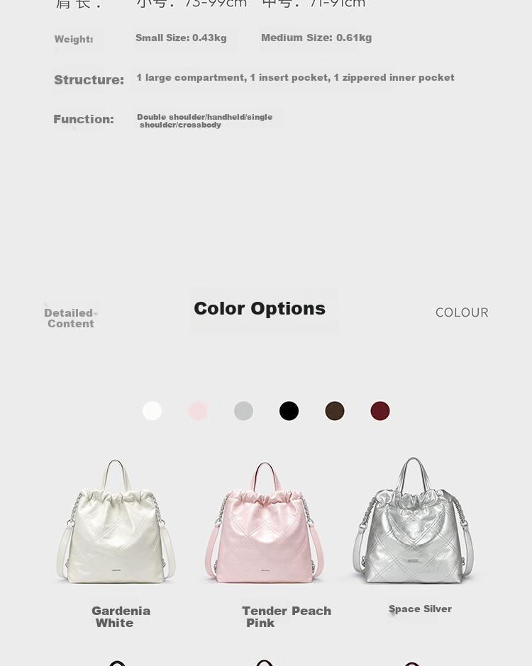 JUST STAR Zhao Zhaoyi's Same Style Backpack for Women, 2026 New Light Luxury Lightweight Travel Backpack, School Bag, Birthday Gift 6