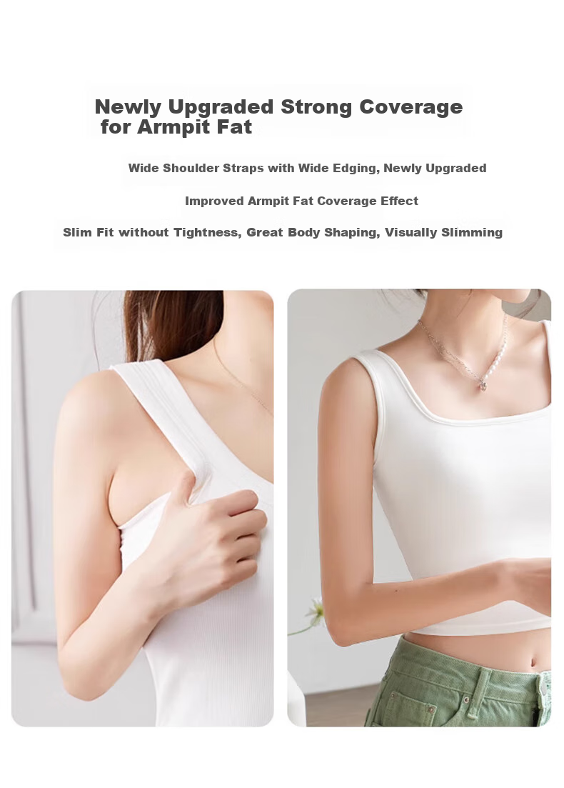 LangSha Women's Camisole Tank Top, Spring/summer 2026 New Style, Pure Cotton with Built-In Bra Pads, Beautiful Back Design, Suitable for Inner Wear Or Outer Wear As A Base Layer Top 6