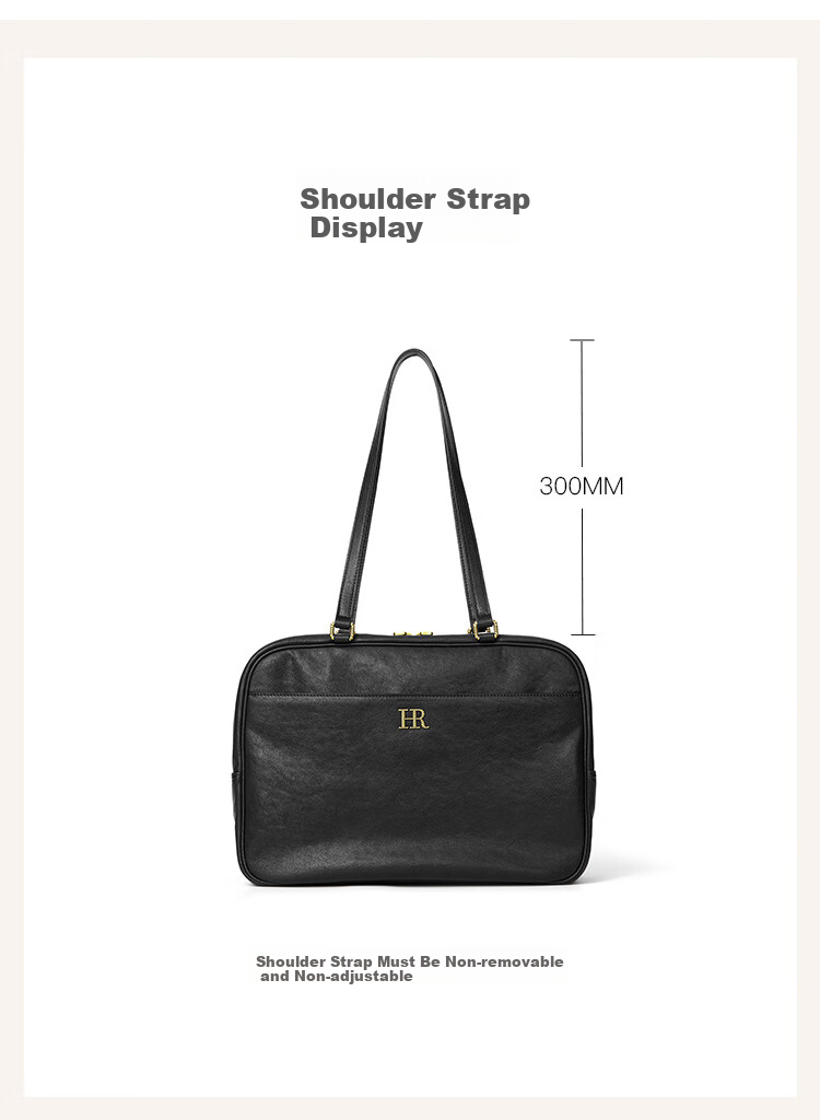HR Handbag, Women's Bag, Vegetable Tanned Leather, Ladies' Underarm Bag, Light Luxury High-End Shoulder Commuter Bag, Women's Birthday Gift 16