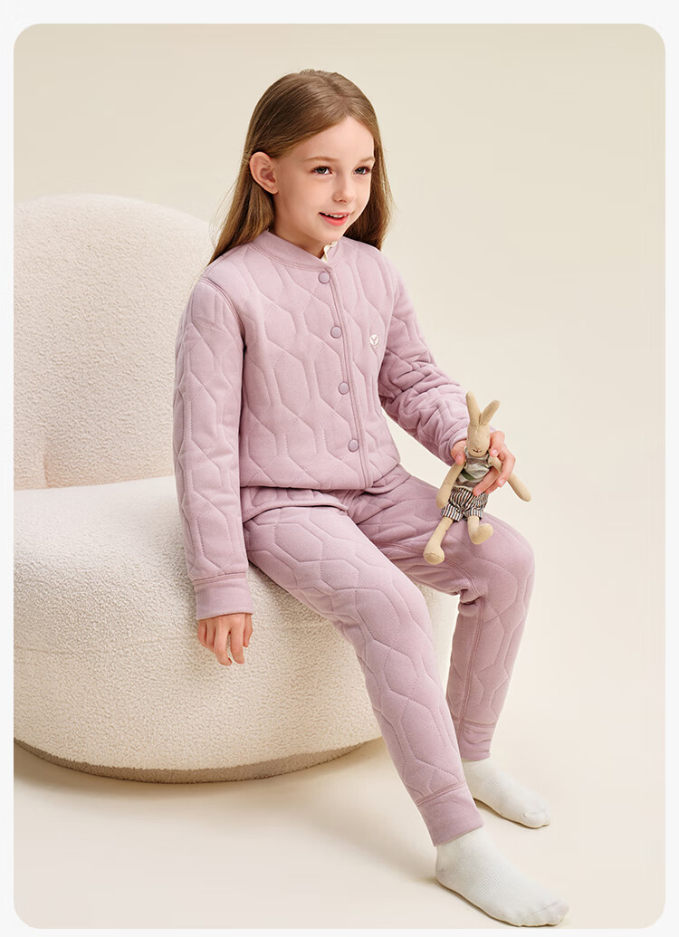 YEEHOO Three-Layer School Uniform Essential Kids Thermal Underwear Anti-Static Boys and Girls Set 11