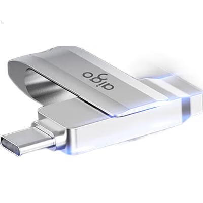 USB-накопитель Aigo U351 Type-C, 64 ГБ, USB 3.2, серебристый