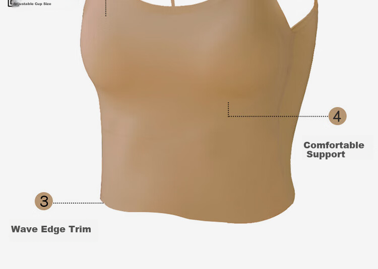 GUJIN Ice Silk Camisole for Women with Built-In Bra Pads, Cross-Back Design, Inner Wear for Blouses, Undershirts And Suit Tops 9