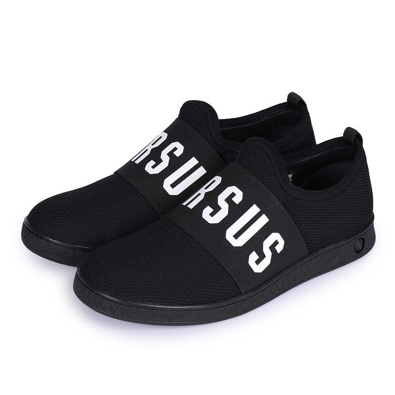 范思哲 范瑟丝 versace versus 奢侈品 春夏款 男士橙色织物平底休闲