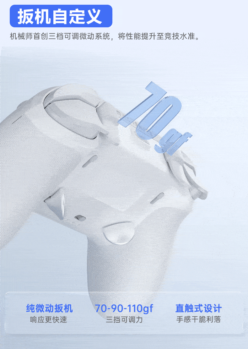 Mechanic F1 White Dual 8K Wireless Gaming Controller FPS Esports Ultra-Low Latency Large Grip Controller for Steam TV PC Online and PC Games CS2 Dota Shadow Blade Zero Gift 12