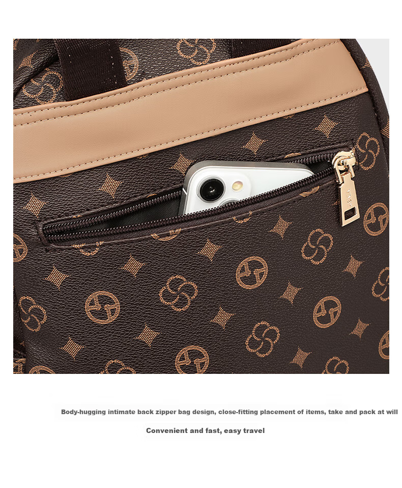 Aiqinghai Backpack for Women, Lightweight Luxury Fashionable Brand Travel Bag, Business Trip Sports Lightweight Birthday Gift 9
