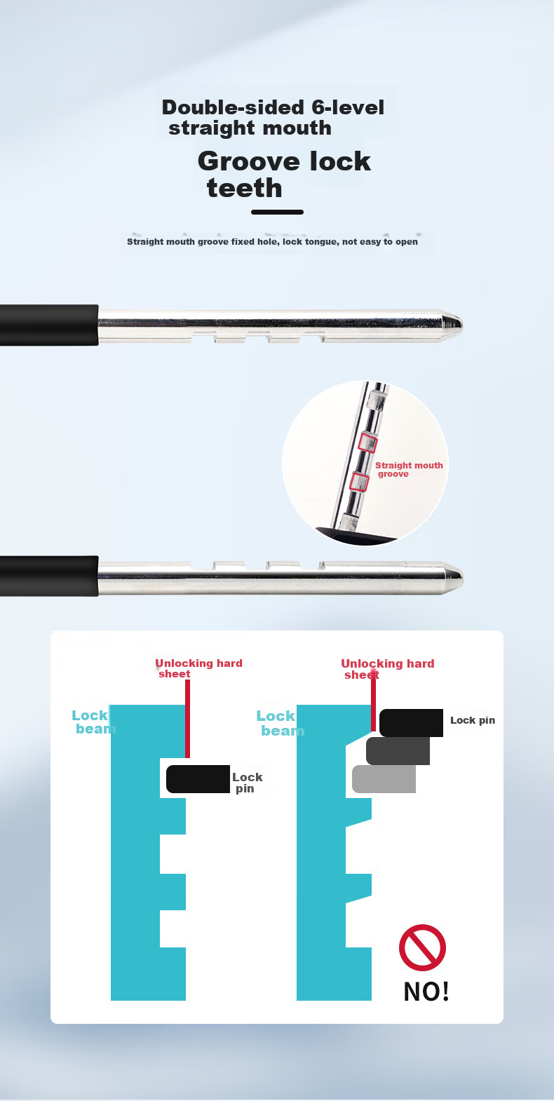 Kemi Smart Fingerprint U-Shaped Lock, Glass Door Fingerprint Lock, Double-Door Anti-Theft Electronic Password Lock, Office And Shop Plug-In Lock, APP Attendance Recording, COM-U3 6