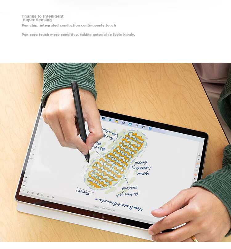 CangHua Compatible with Surface Pen, 4096-Level Pressure Sensitivity, MPP2.0, for Microsoft Tablets Pro 12/11/10/9/8/X/7/6/5/4/Go2/3, Capacitive Stylus, Handwriting Pe 4