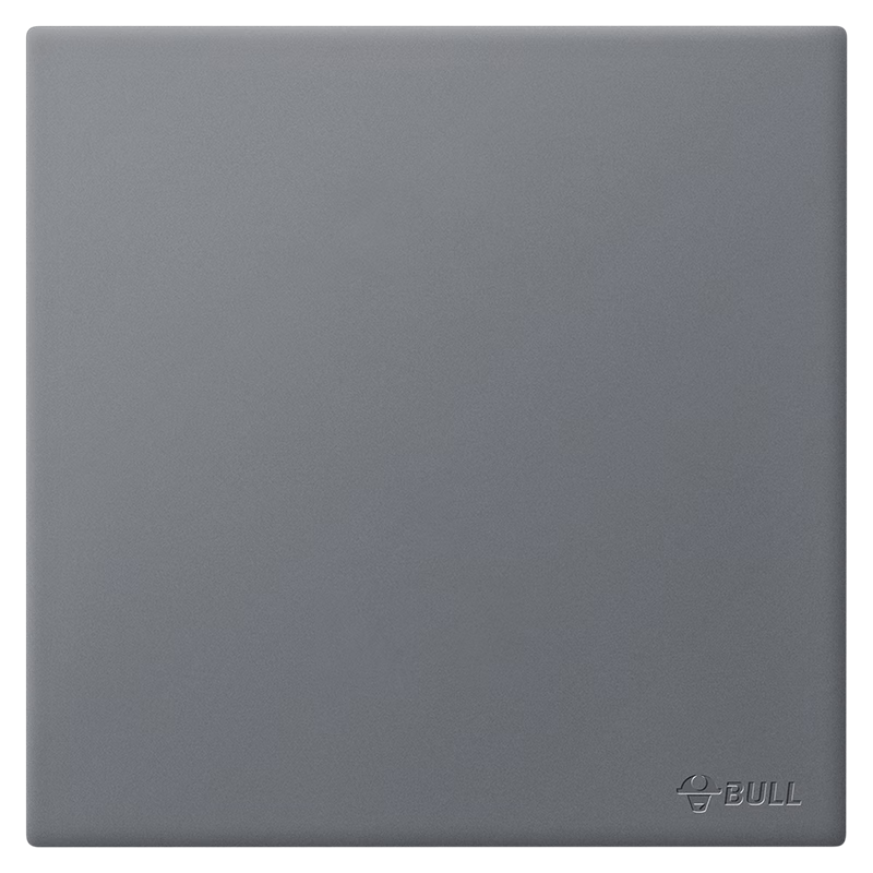 BULL Switch Socket G60 Series Single-Pole Single-Control Switch, Ultra-Thin Large Panel Switch G60K111, Phantom Gray
