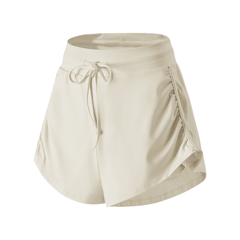 Women's Free Style Sports Shorts Summer New Fake Two-Piece Anti-Exposure Running Fitness Three-Quarter Pilates Tennis Yoga Pants