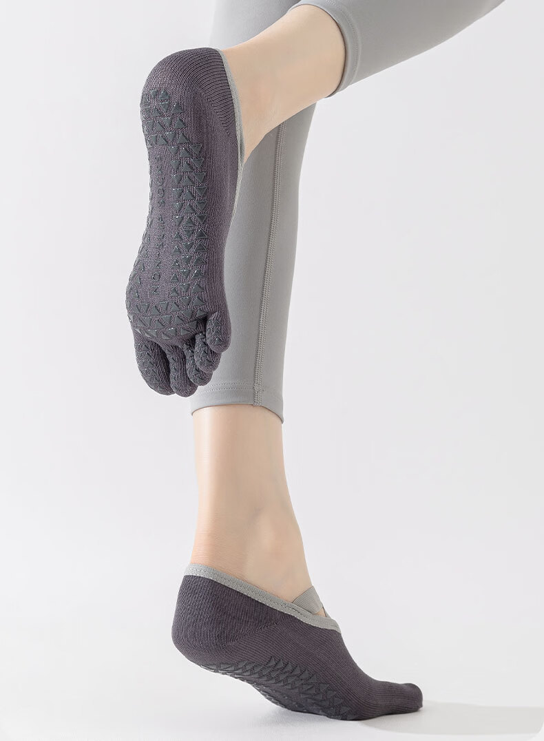 Free Style Five-Toe Yoga Socks for Women Summer Thin Professional Non-Slip Toe Separation Indoor Sports Pilates Dance No-Show Socks 16