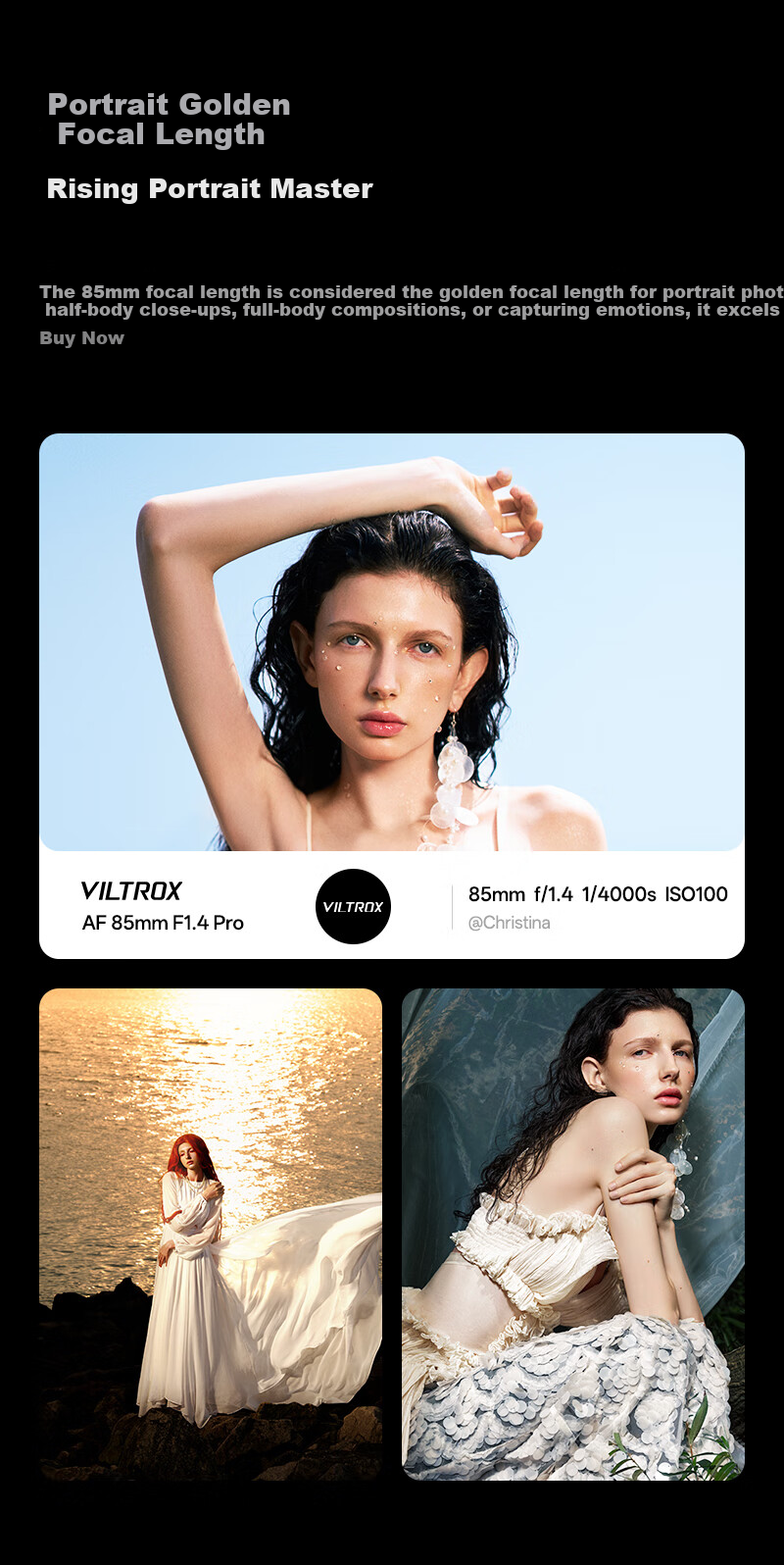 VILTROX AF 85mm F1.4 Pro FE Sony Full-Frame Auto Focus Large Aperture Medium Telephoto Prime Portrait Lens Suitable for A7M4 A7C2 Mirrorless Cameras 3