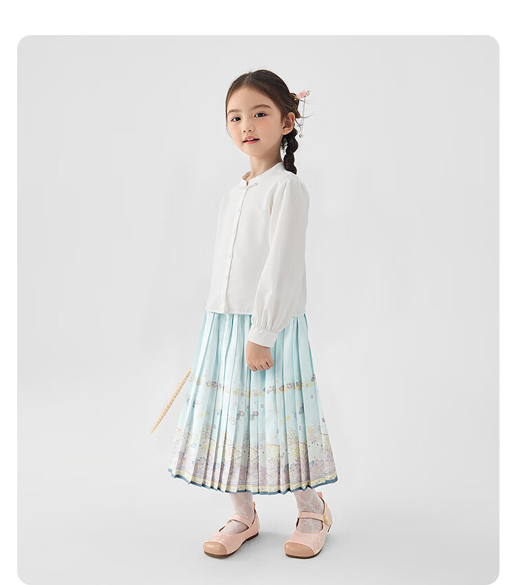 BALABALA BalaOne Girls' Outfit Set, Baby Long-Sleeve 2-Piece Set, 2025 Autumn Collection, Chinese-Style New Trendy, 208325104002 3