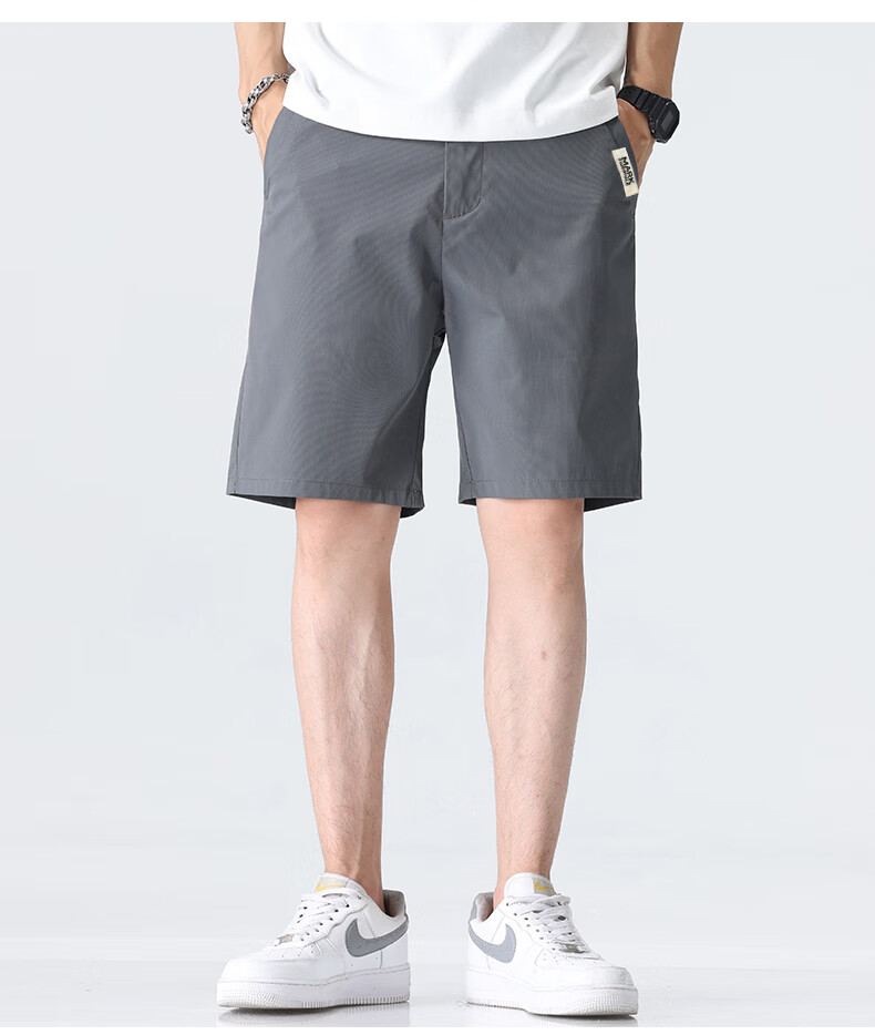 MARK FAIRWHALE Ice Silk Cooling Five-Point Shorts for Men, 2026 Summer New Loose Casual Pants, Trendy Quick-Dry Shorts for Me 5