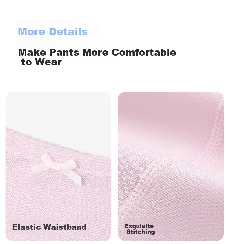 Niduoxiong Girls' Safety Shorts, Summer Thin Modal Underwear for Girls, Anti-Exposure Two-In Base Layer Pants 30