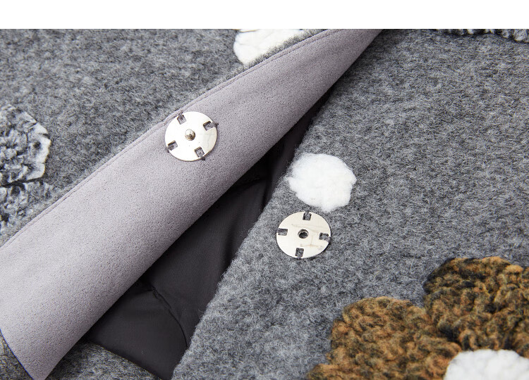 Demana [Floral Mist Twilight Snow] Winter Small Heater 90% Duck Down Irregular 3D Flower Loose Women's Down Jacket 3