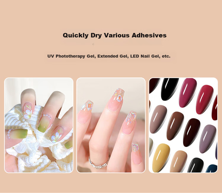 Meifuyu Nail Lamp, Gel Polish Curing Light, Baking Lamp, Drying Lamp, Nail Tips, Gel Polish Drying Lamp, Quick-Drying, No Black Hands, MF8258 7