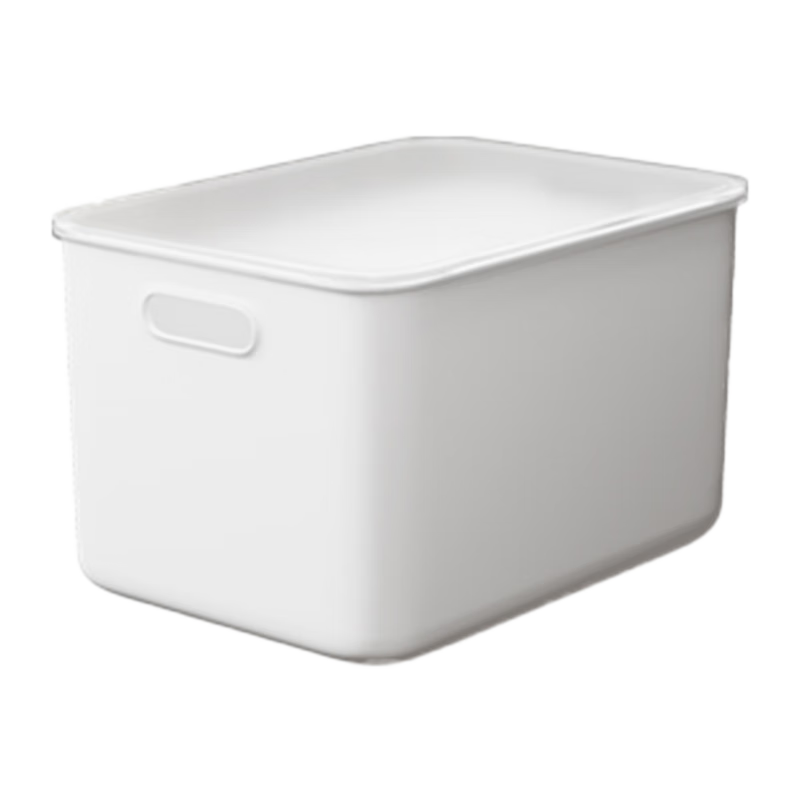 Baicaoyuan Storage Box Desktop Organizer with Lid Multifunctional Small Kitchen Underwear Miscellaneous Items Container Single Piece