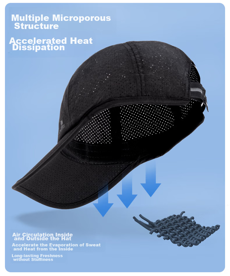 CAMEL Baseball Cap, Soft Top, for Women with Large Head Circumference, Slimming Effect, Face-Slimming, Versatile, Breathable Hat for Men, Duck Tongue Cap, 173BB00026 6