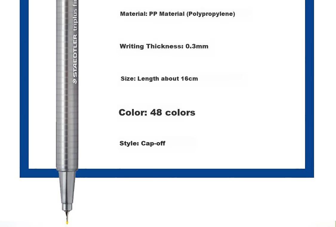 STAEDTLER Needle-Tip Pen, 0.3mm Fiber Tip, Water-Based Ink, Washable, Direct Liquid Signing Pen, Art Drawing Outlining Quick-Drying Pen, Red, 10 Pieces, 334-2 7