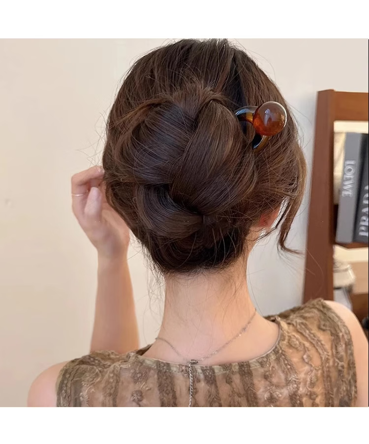 Gemon Minimalist U-Shaped Hairpin Ancient Style Women's High-End Hair Bun Tool 2025 New Hairpin Daily Commuting Hair Accessory 6