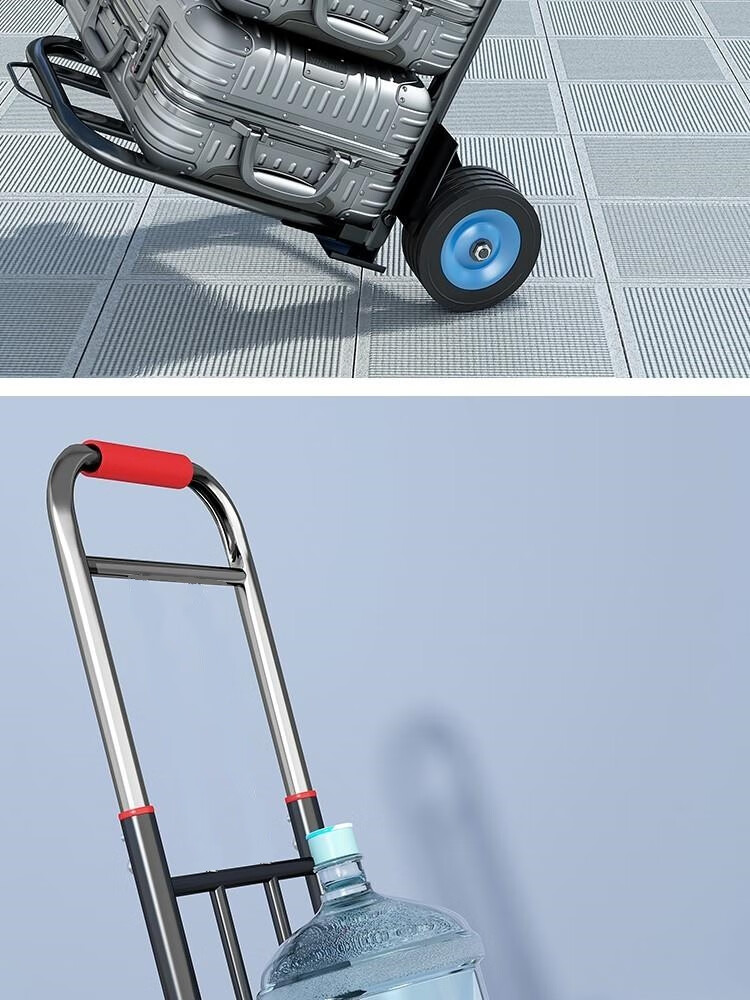 Paiying Foldable Hand Cart Folding Trolley Household Stair-Climbing Shopping Cart Small Pull Rod Cart 13
